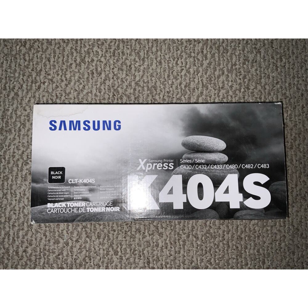 New! Samsung Genuine CLT-K404S Black Toner K404S /SEALED BOX